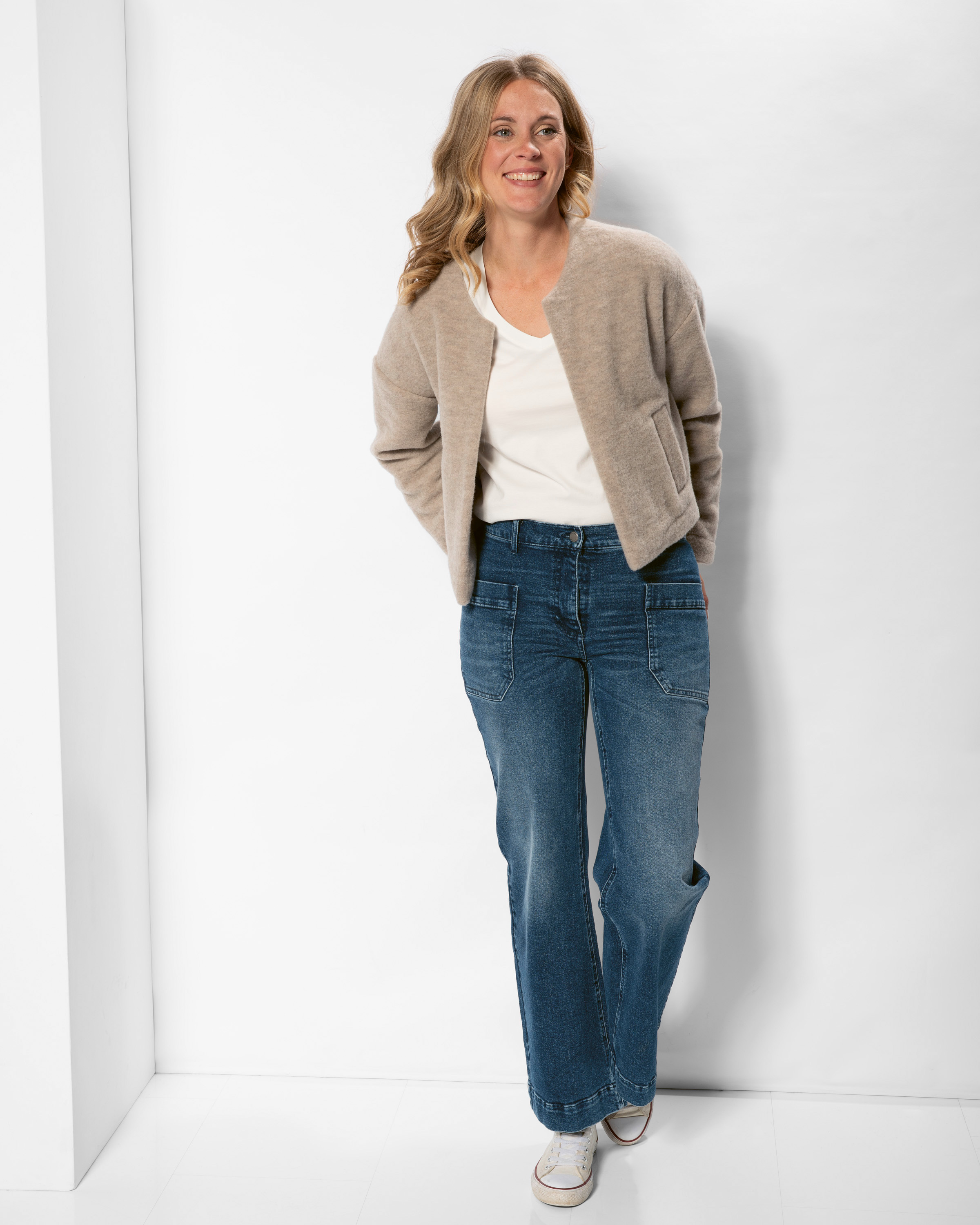 Fleece-Boxyjacke