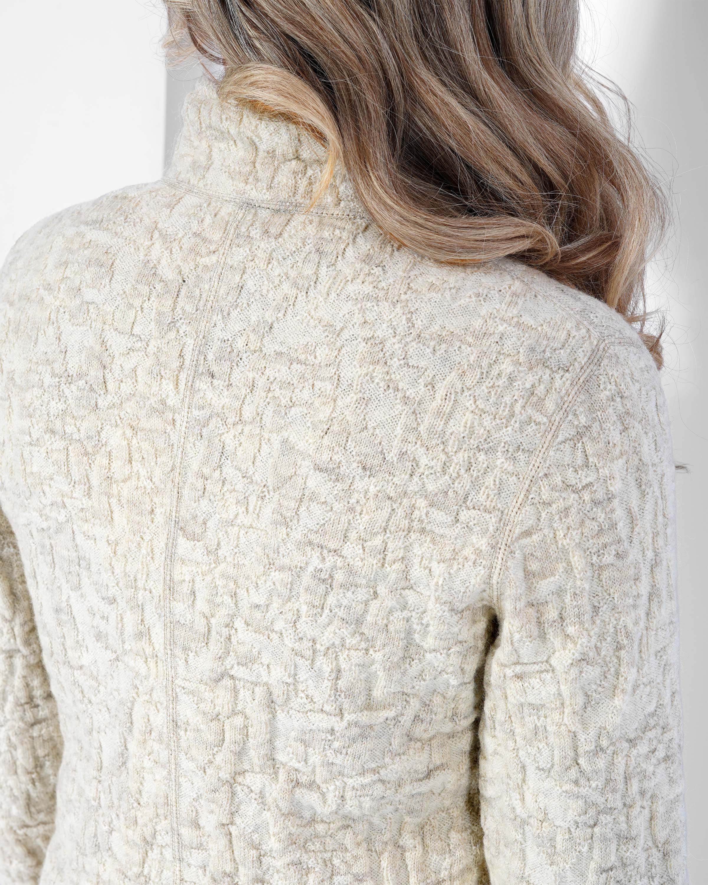 Undyed Jacquard Jacke