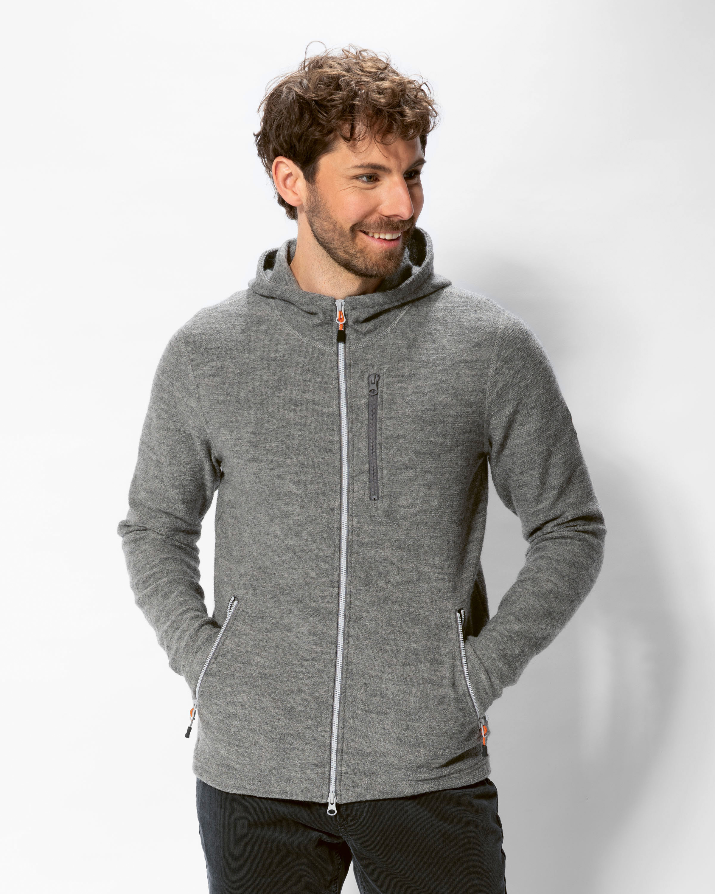 Walkjacke mit Kapuze
