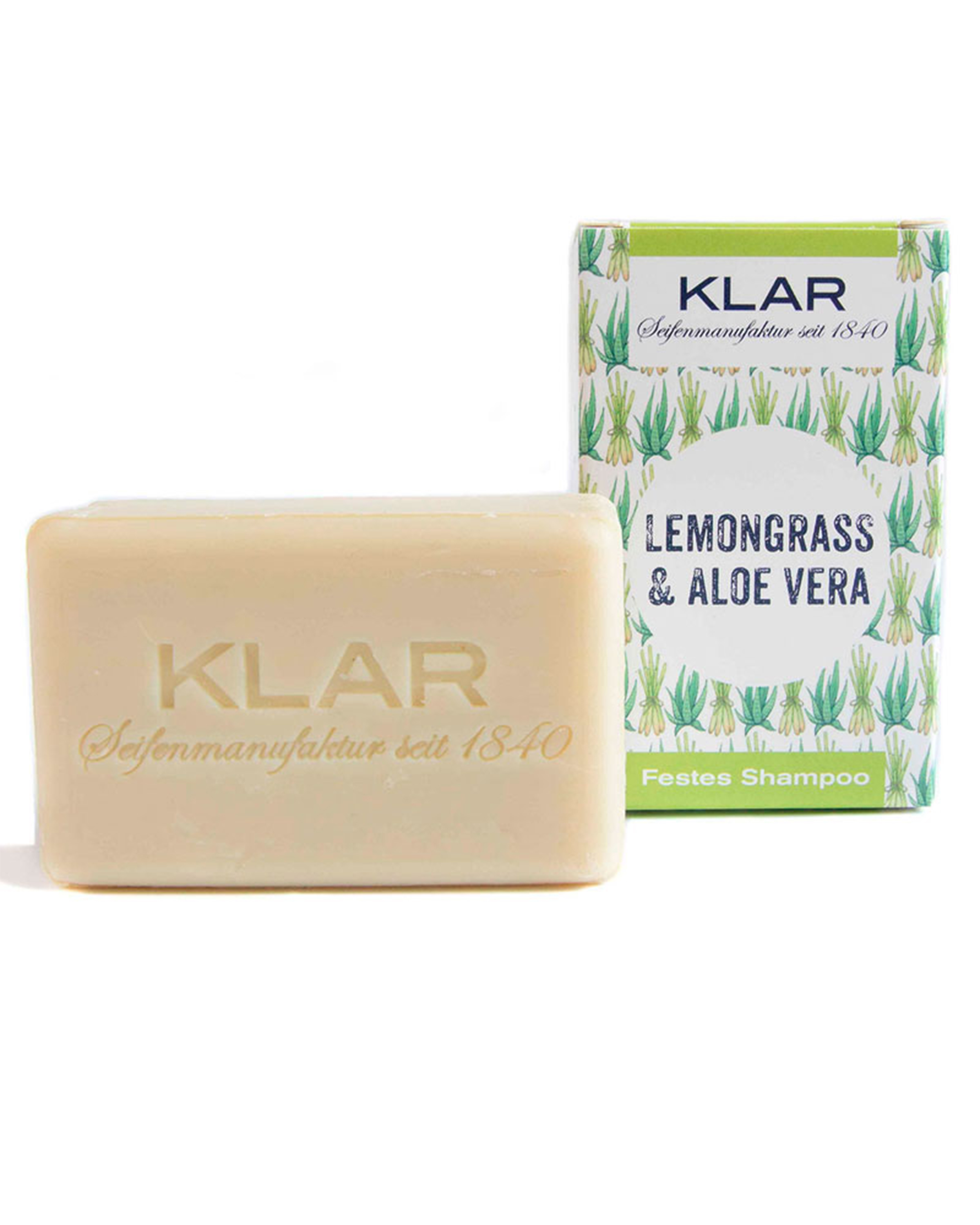 Klar Festes Shampoo Lemongrass & Aloe Vera
