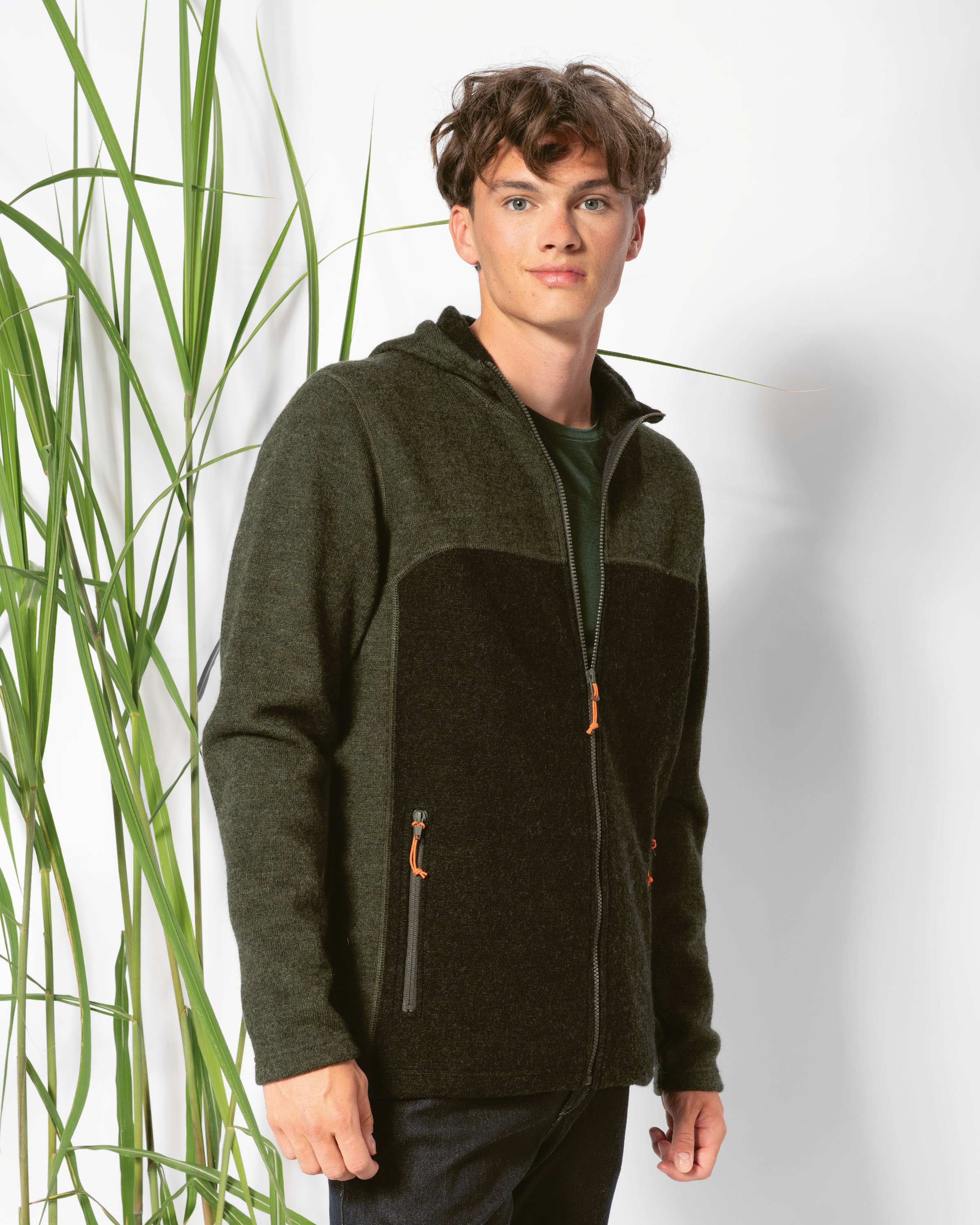 Walkjacke mit Kapuze