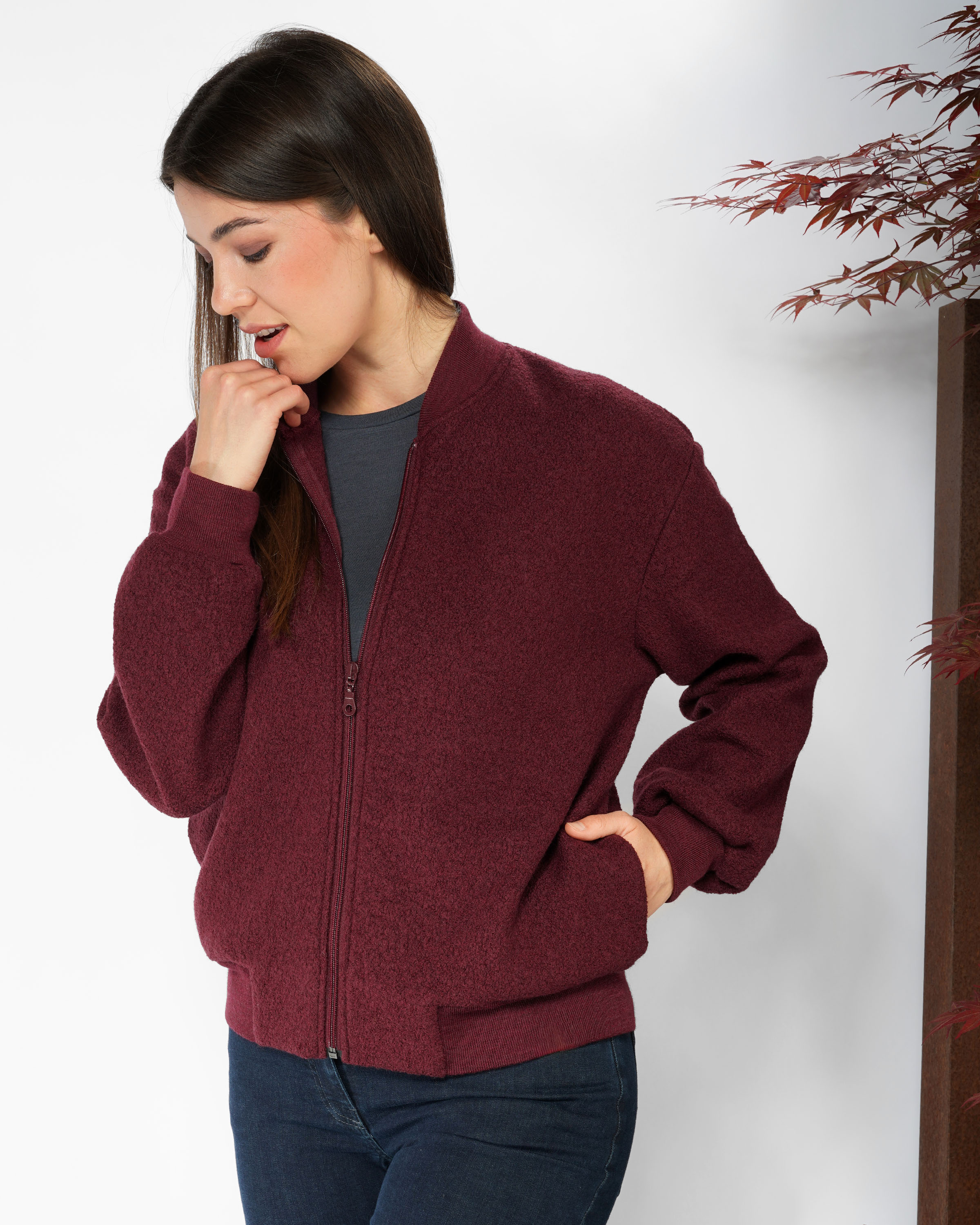 Wollkrepp Blouson