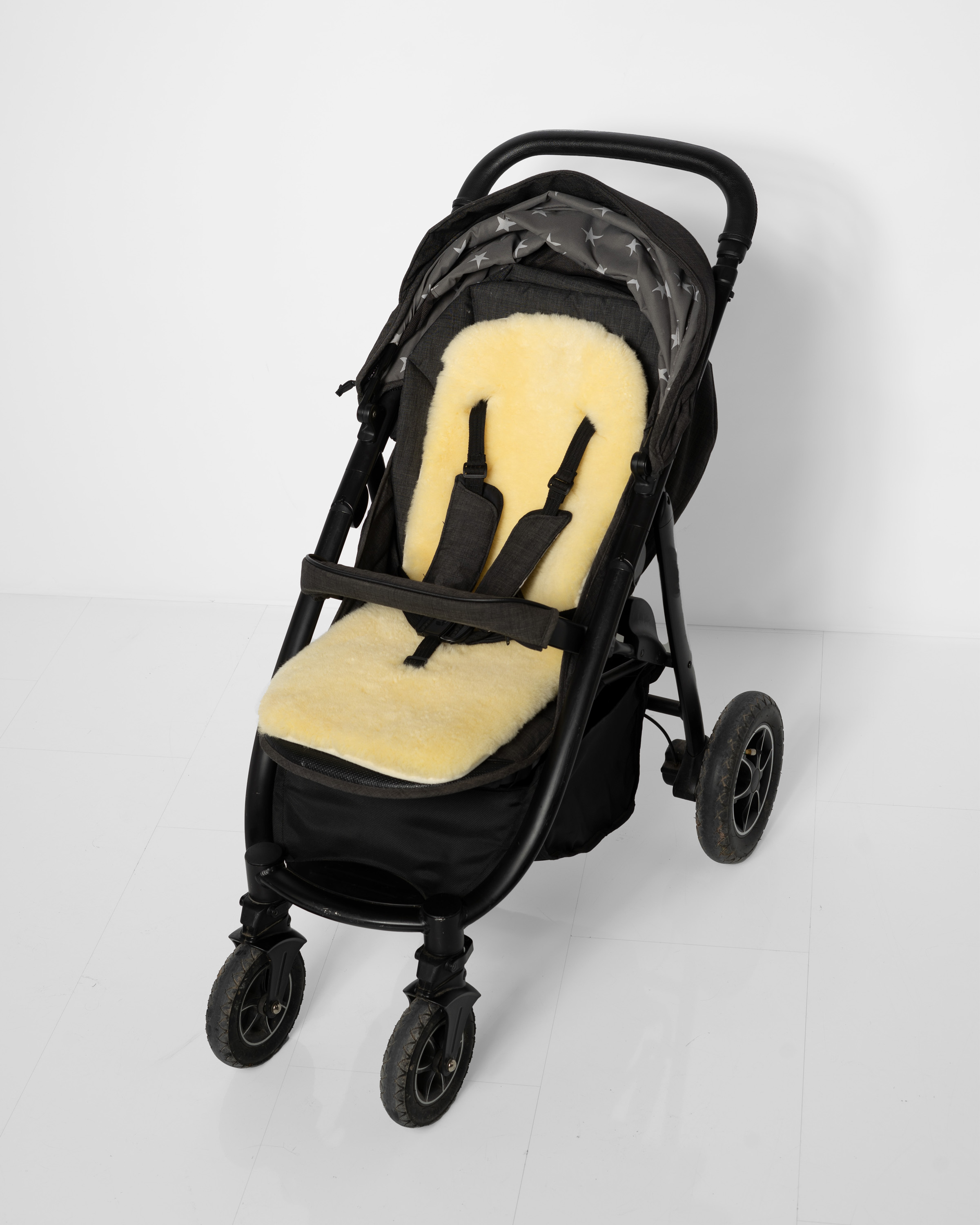Lammfell-Einlage für Kinderwagen