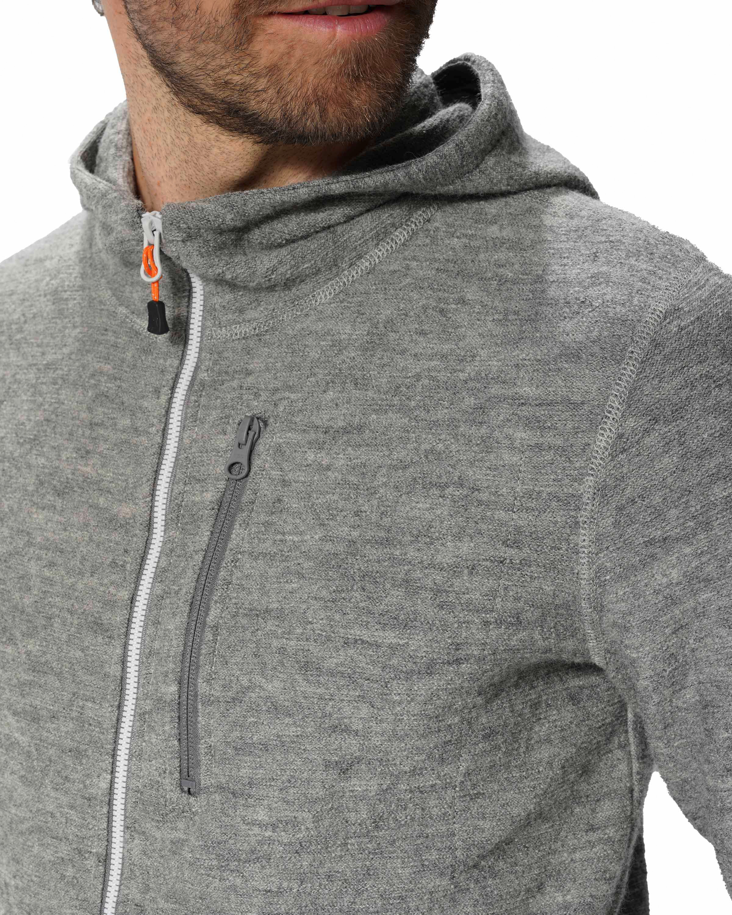 Walkjacke mit Kapuze