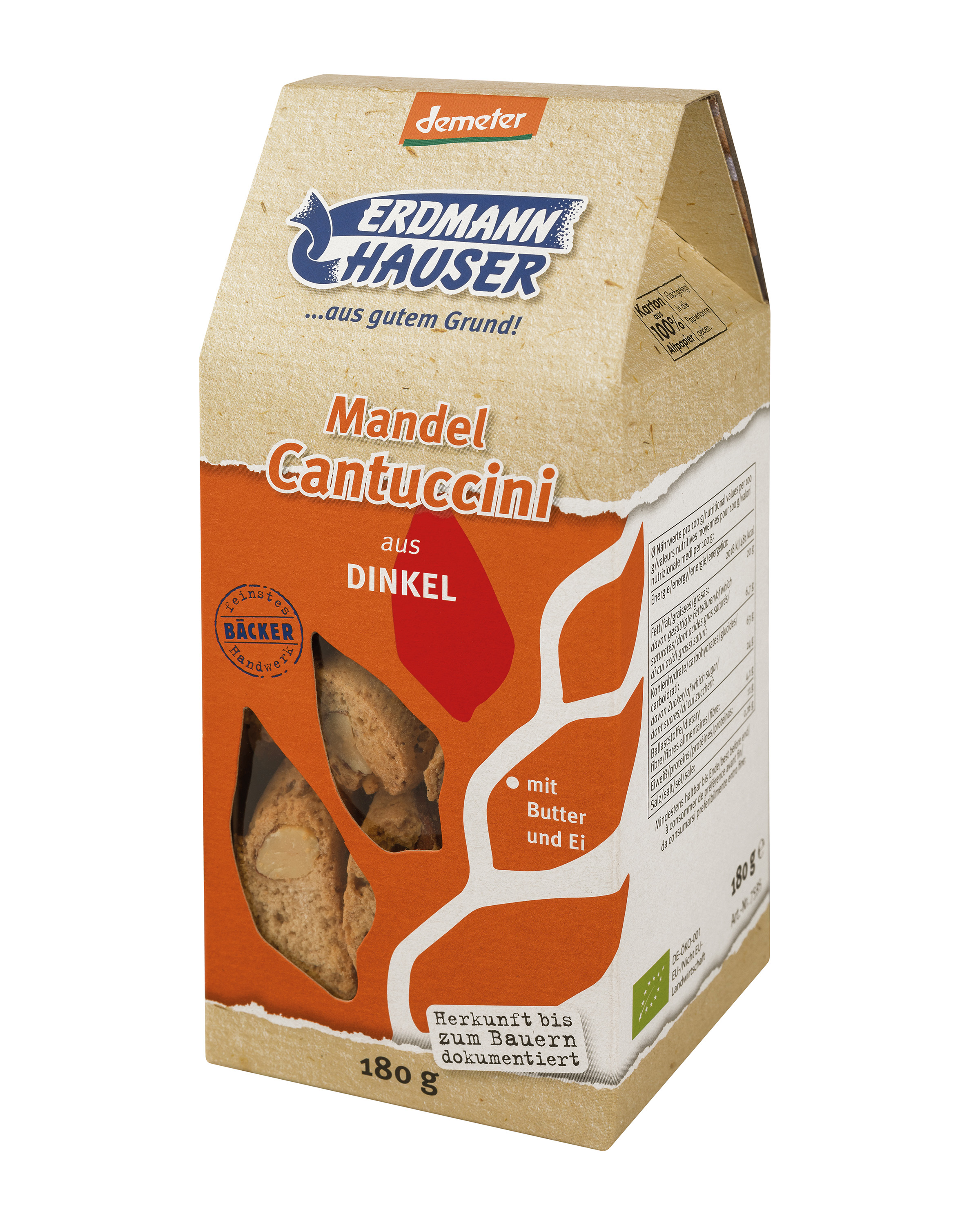 Erdmannhauser Dinkel Mandel Cantuccini