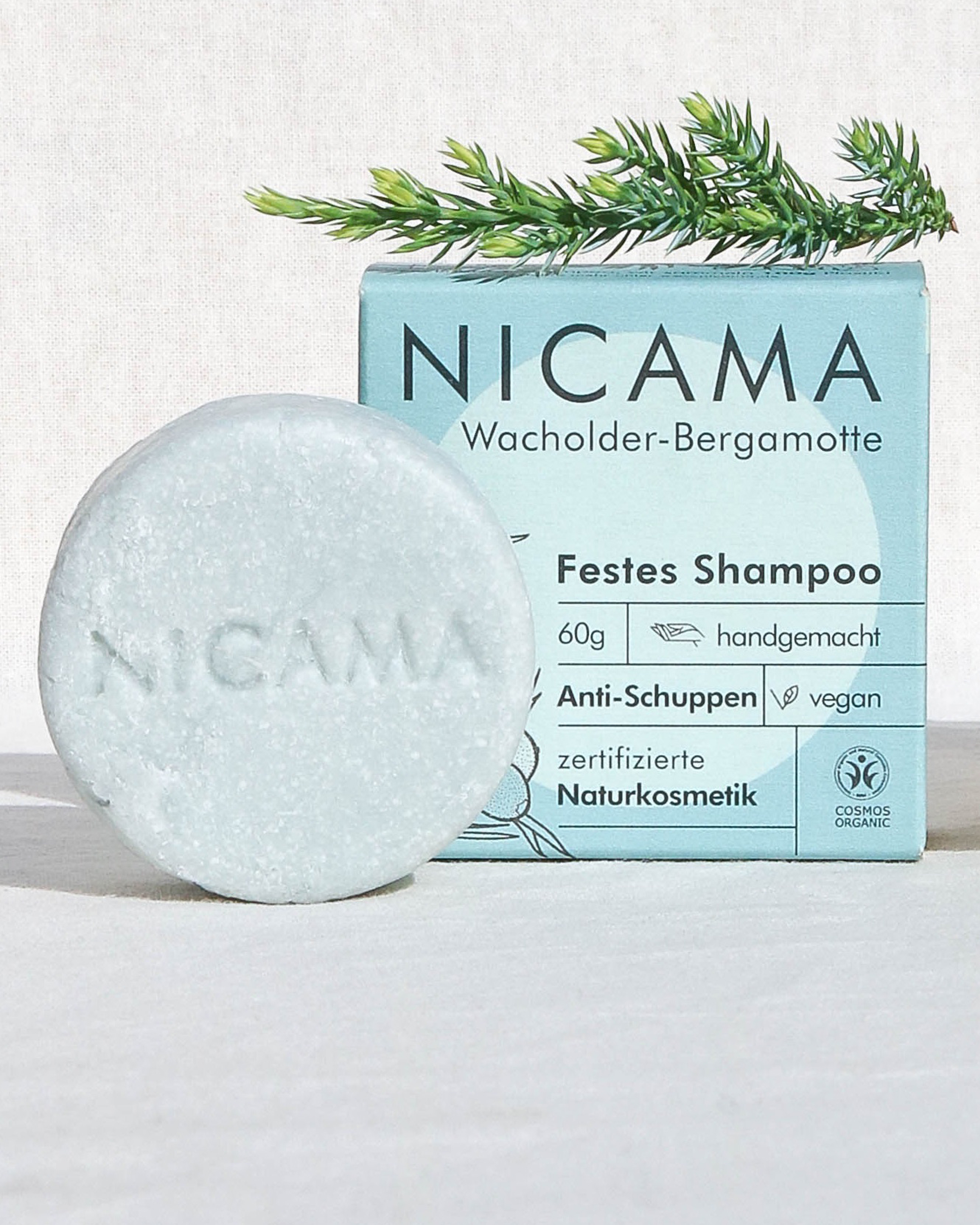 Festes Shampoo Wacholder-Bergamotte