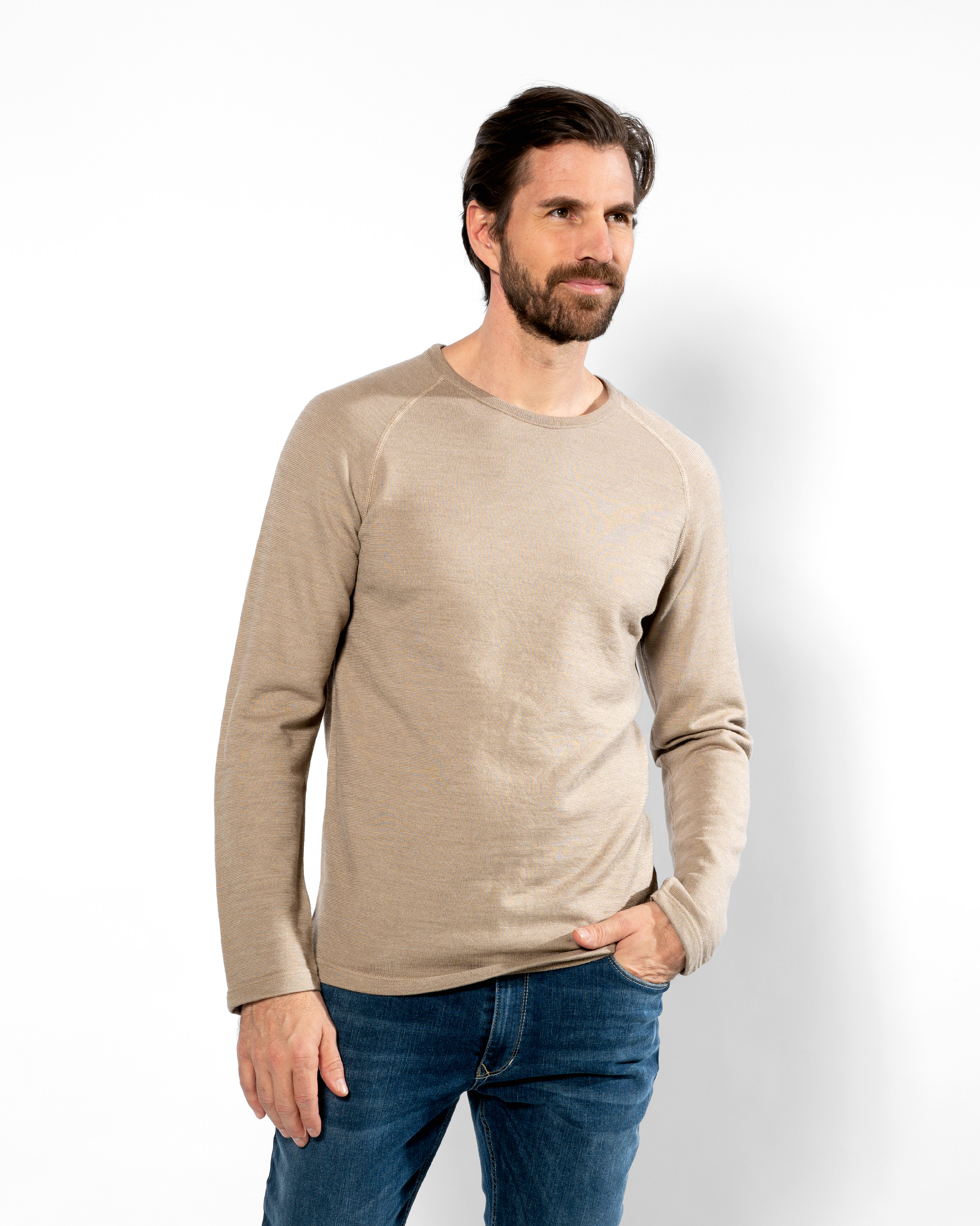 Merinowolle-Seide Pullover