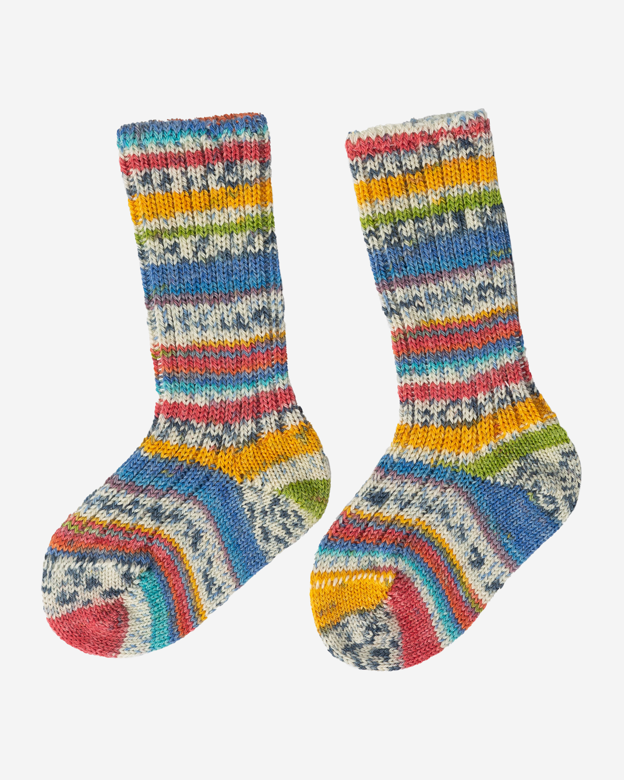Wollsocken wie handgestrickt