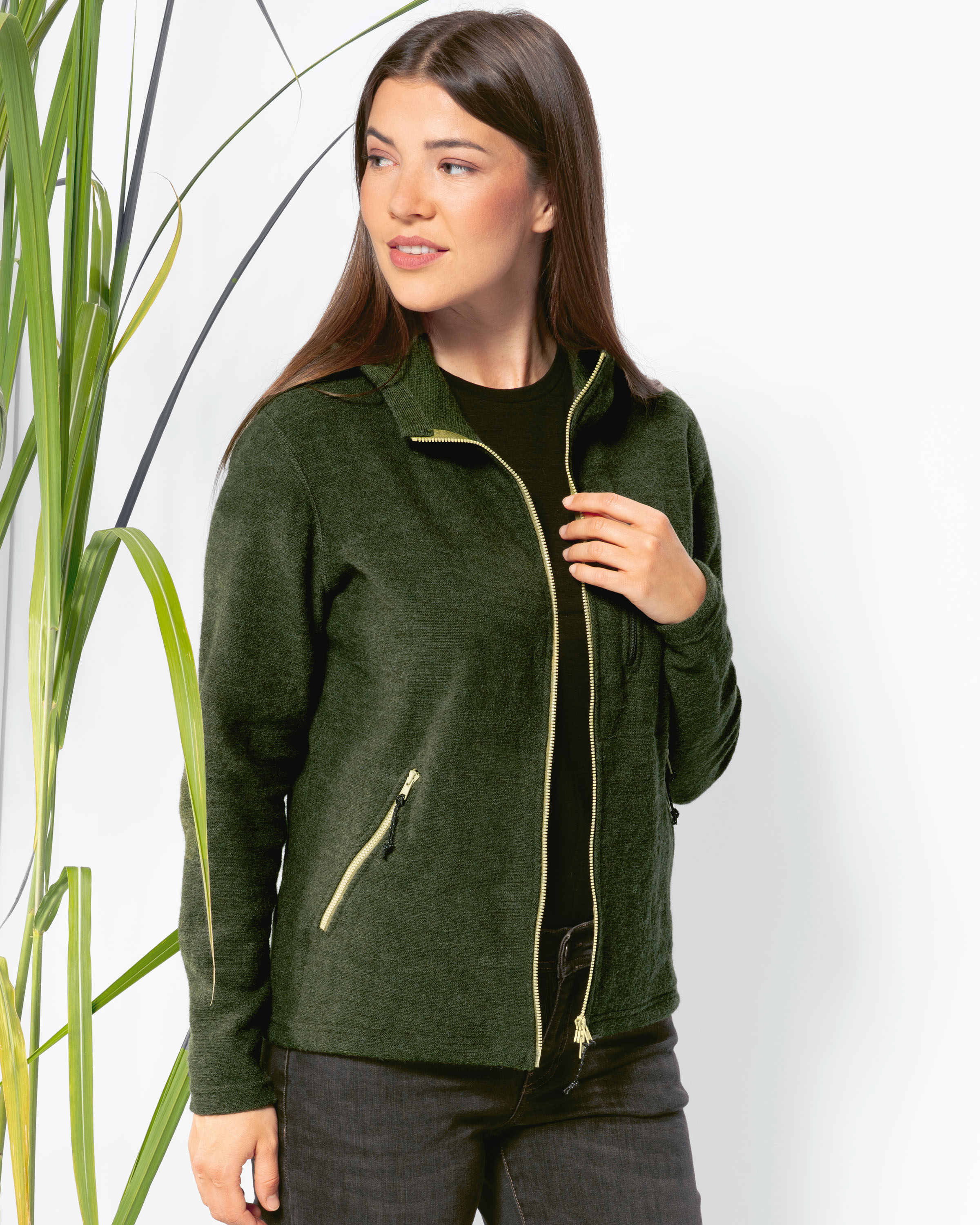 Walkjacke mit Kapuze