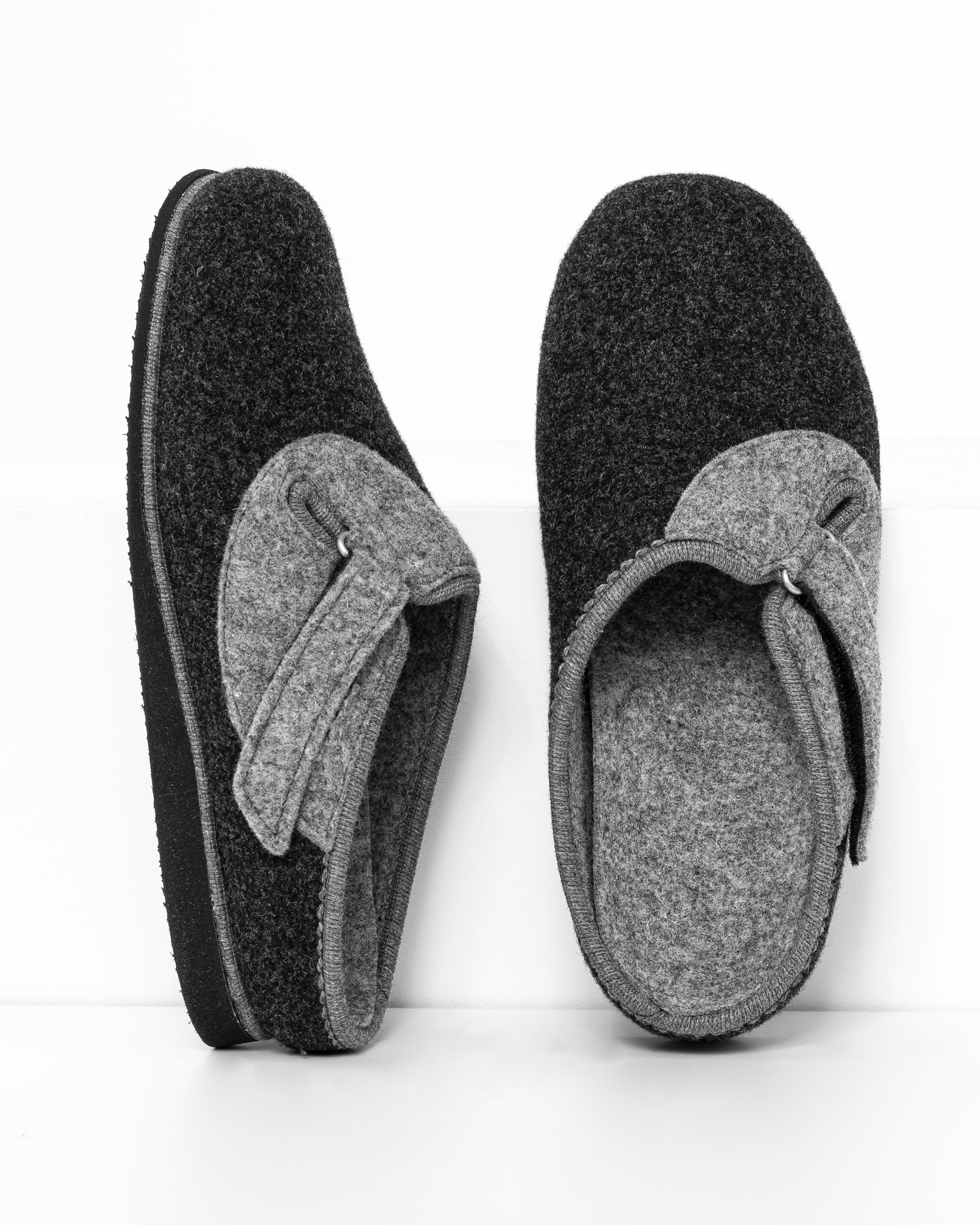 Wollfilz Pantoffel mit Riegel