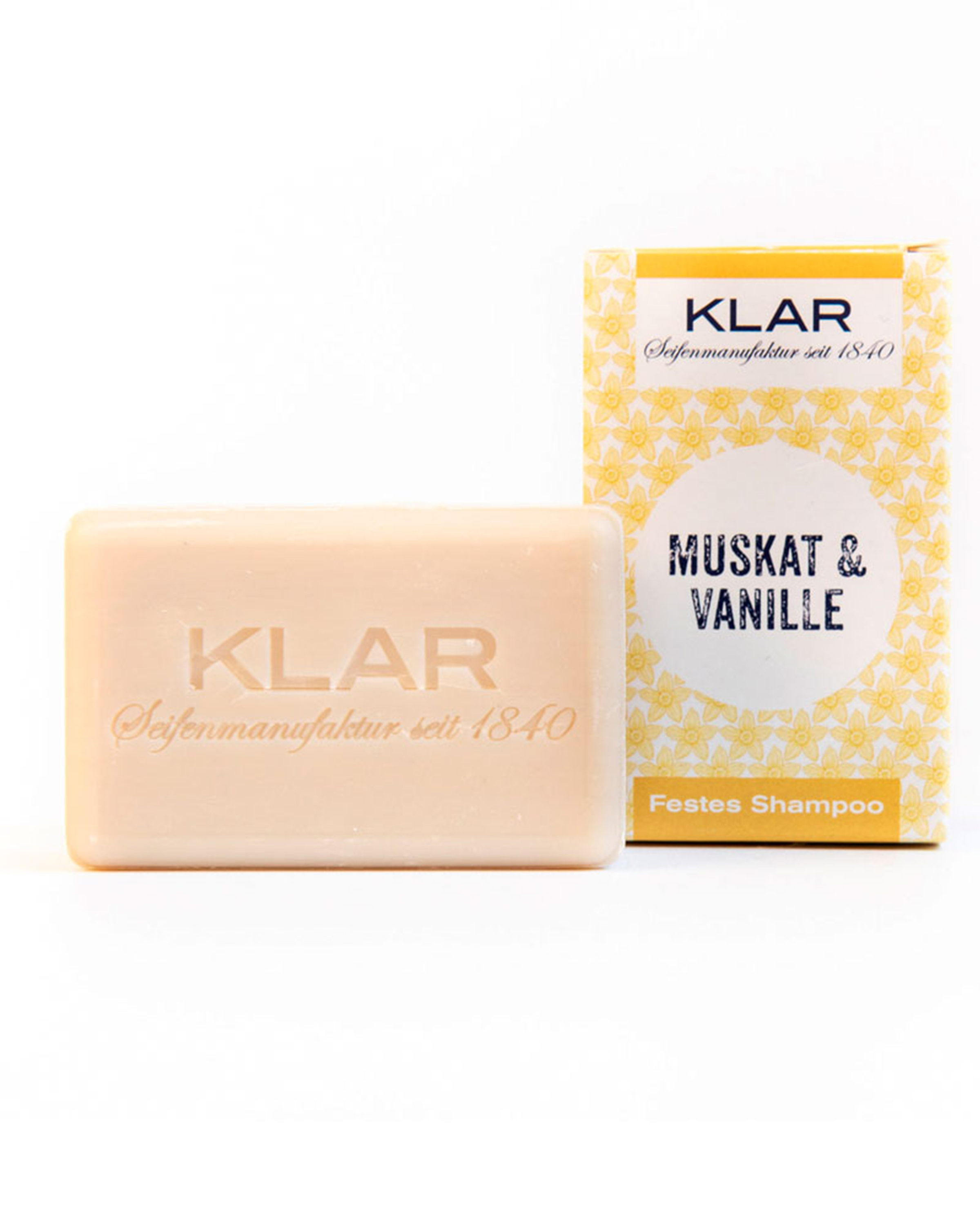 Klar Festes Shampoo Muskat & Vanille