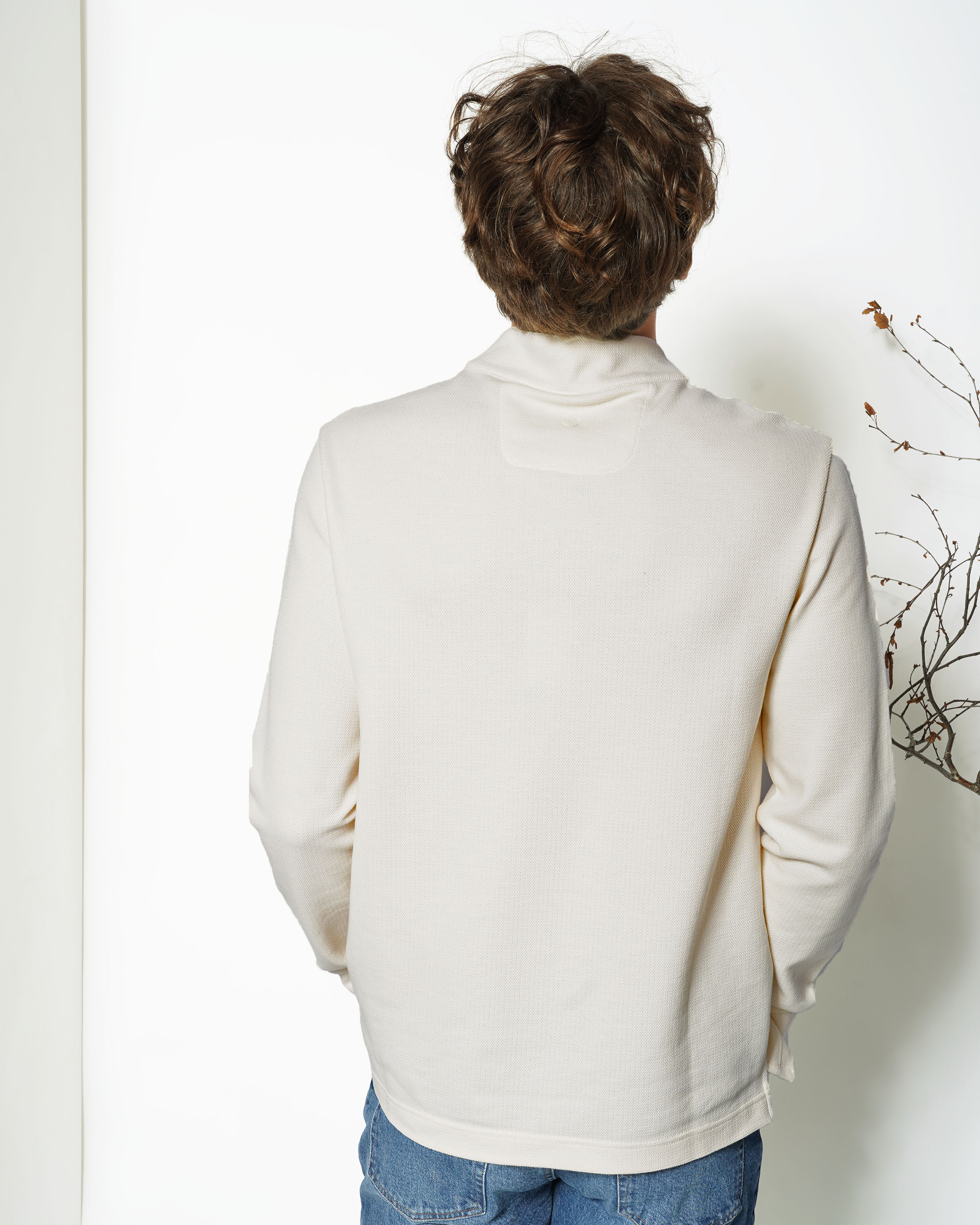 Piqué-Strickpullover