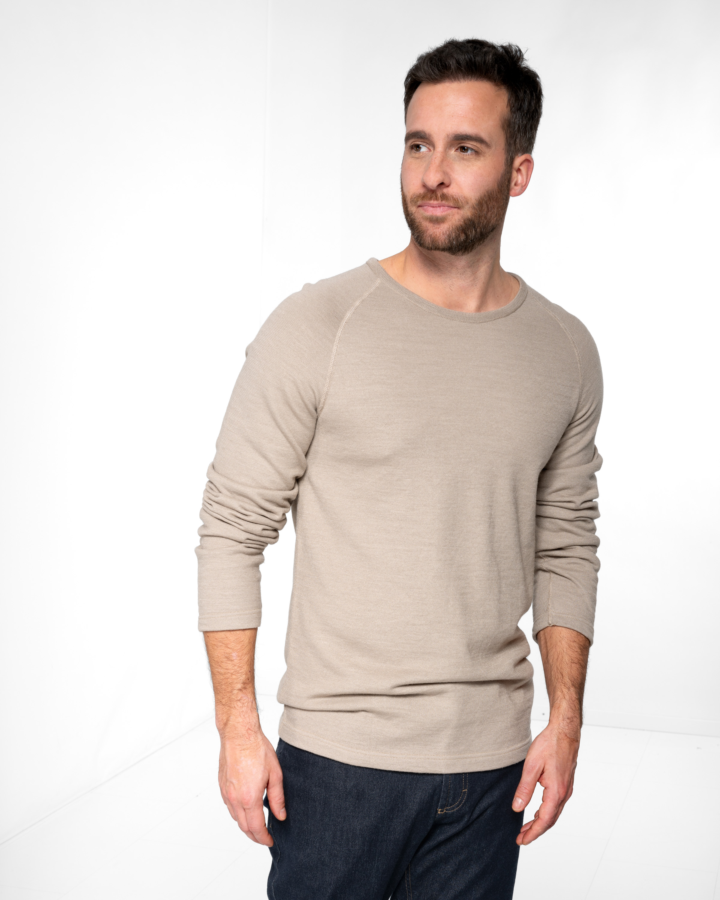 Merinowolle-Seide Pullover