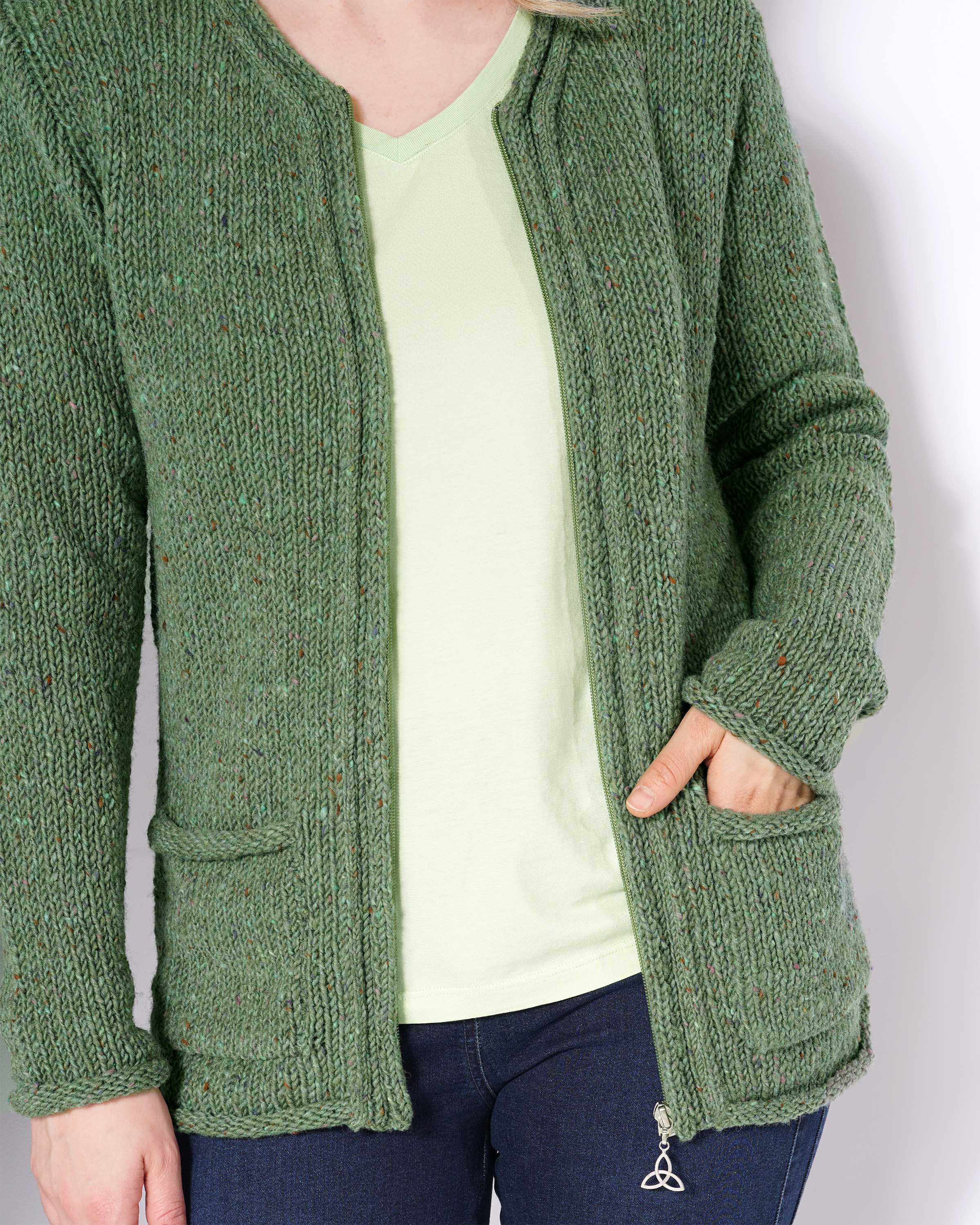 Strickjacke Tweed
