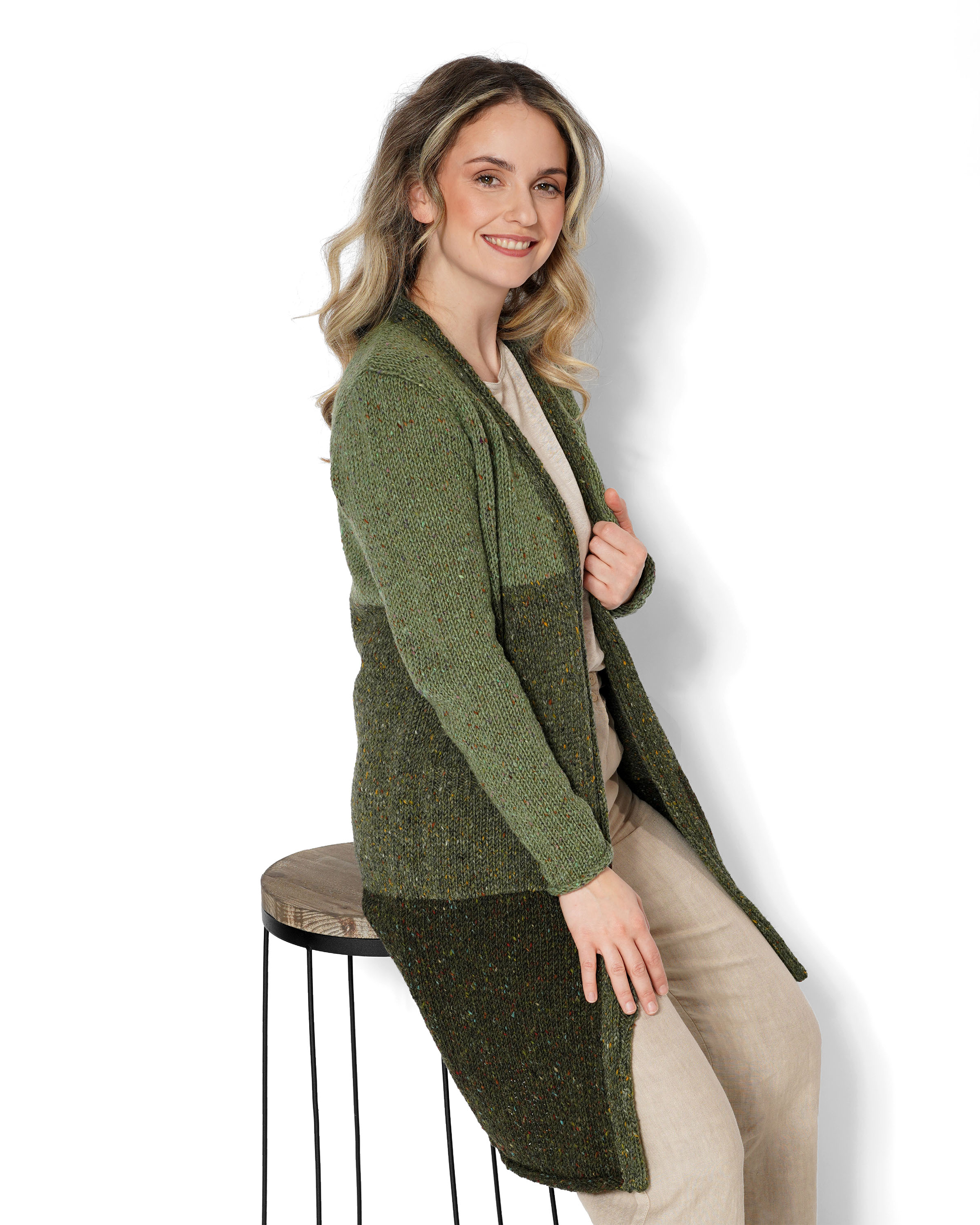 Strickmantel Tweed