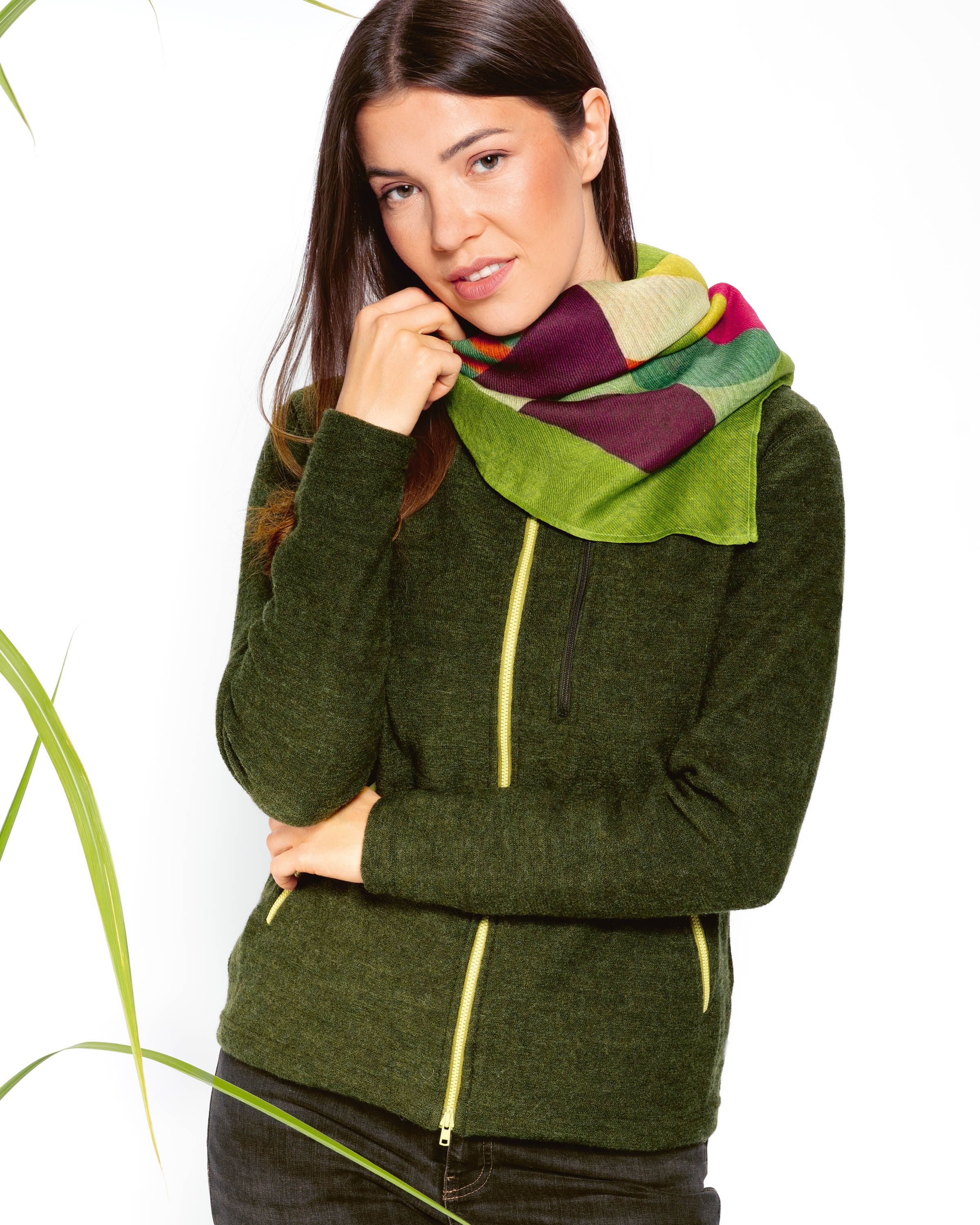 Walkjacke mit Kapuze