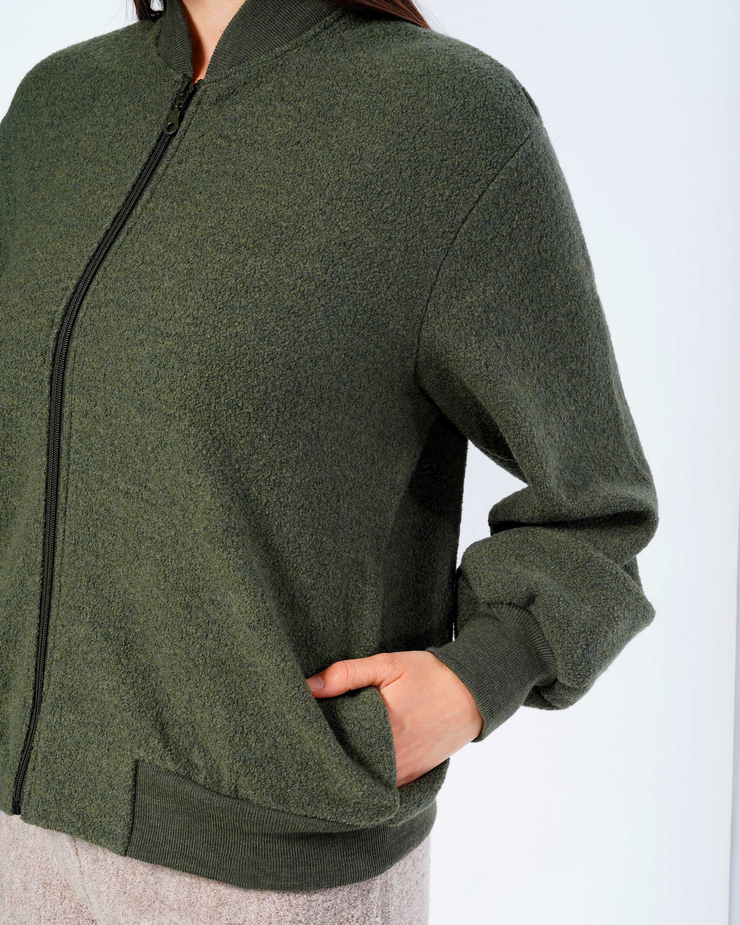 Wollkrepp Blouson