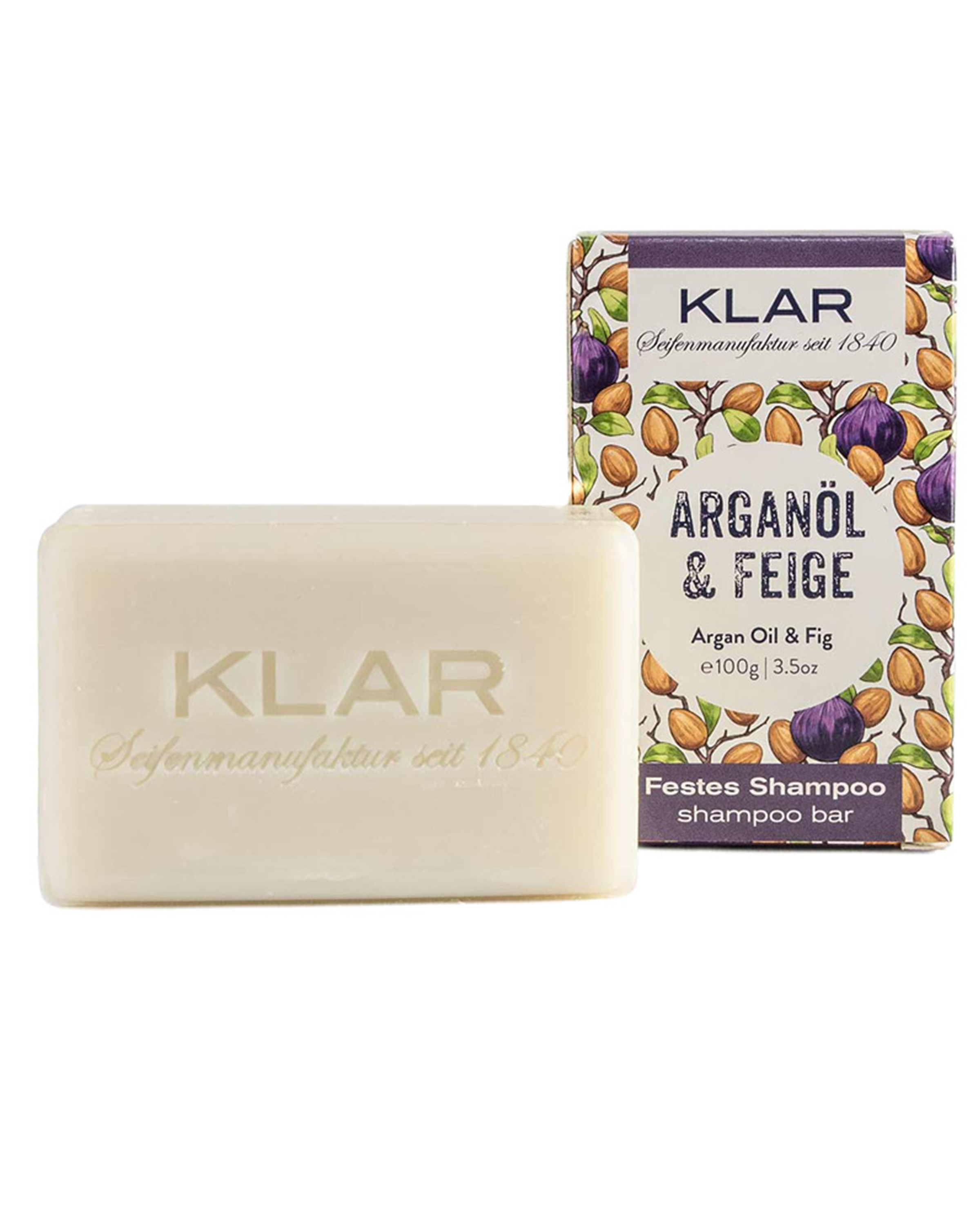 Klar Festes Shampoo Arganöl & Feige