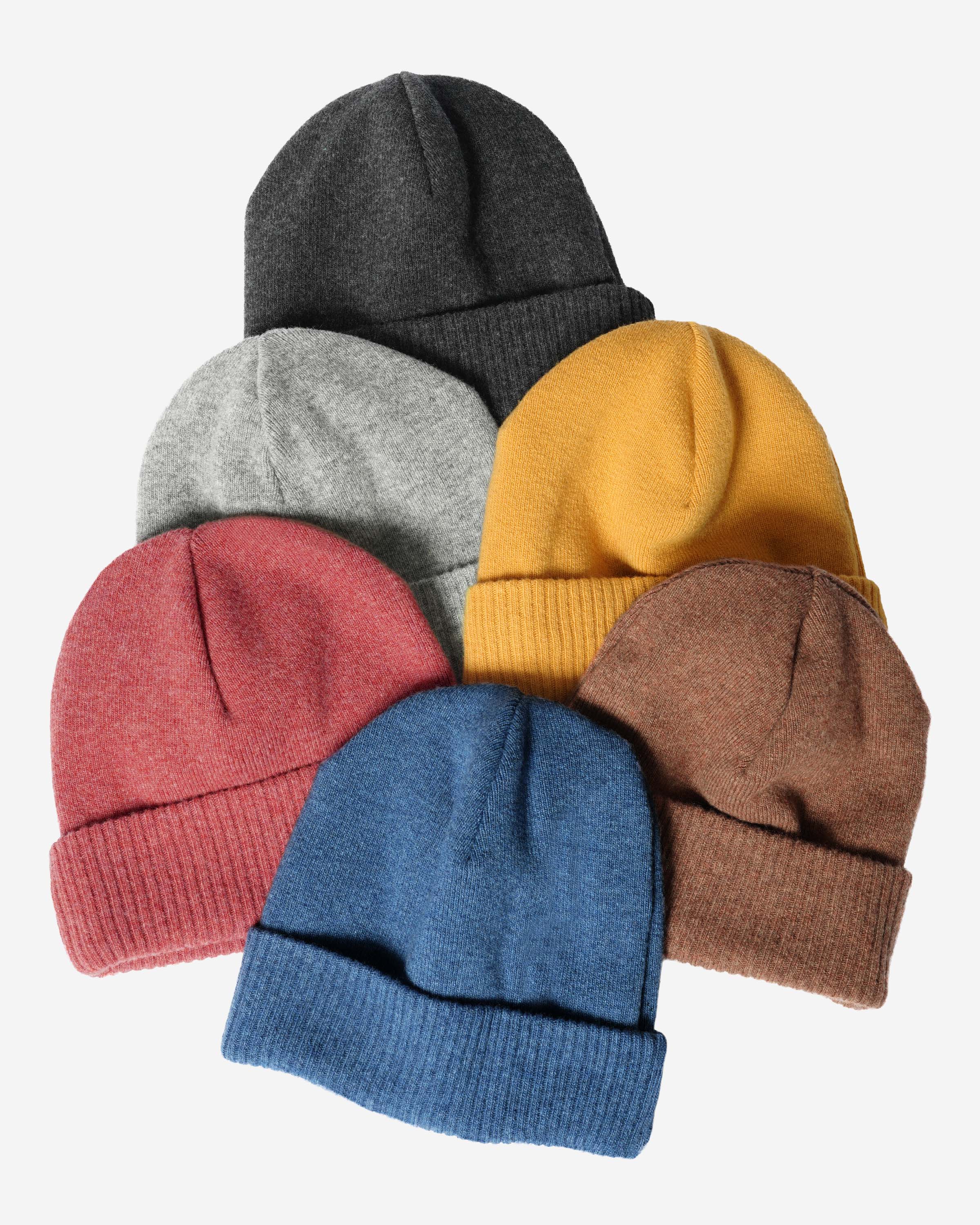 Strickmütze mit Umschlag