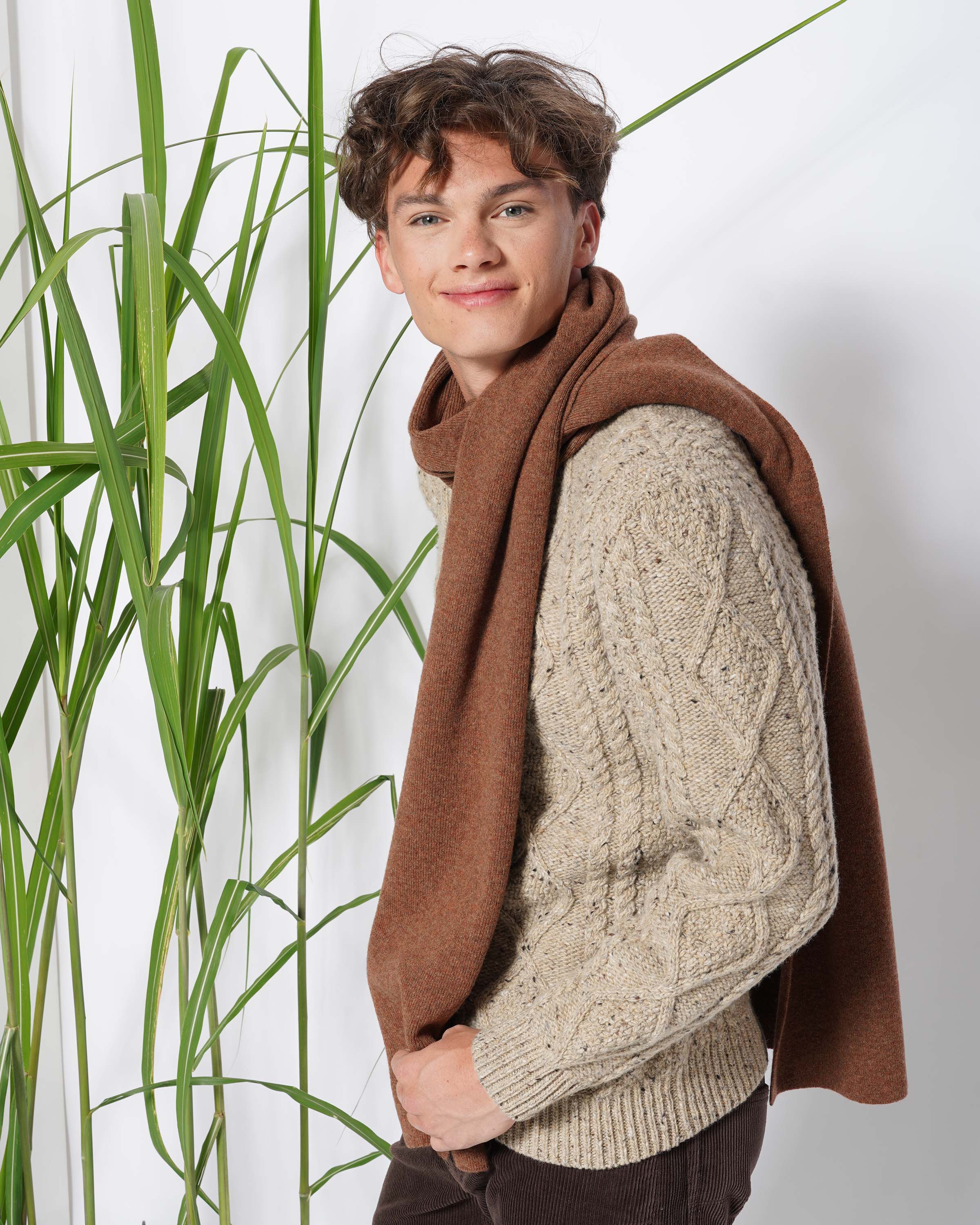 Aran Strickjacke
