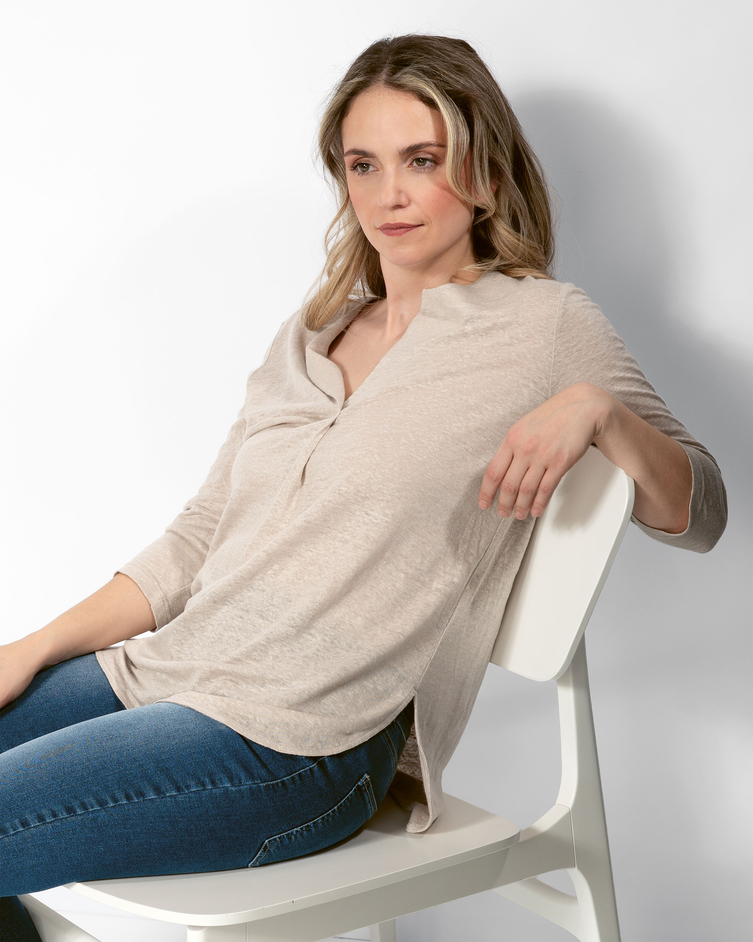 Leinen Blusenshirt